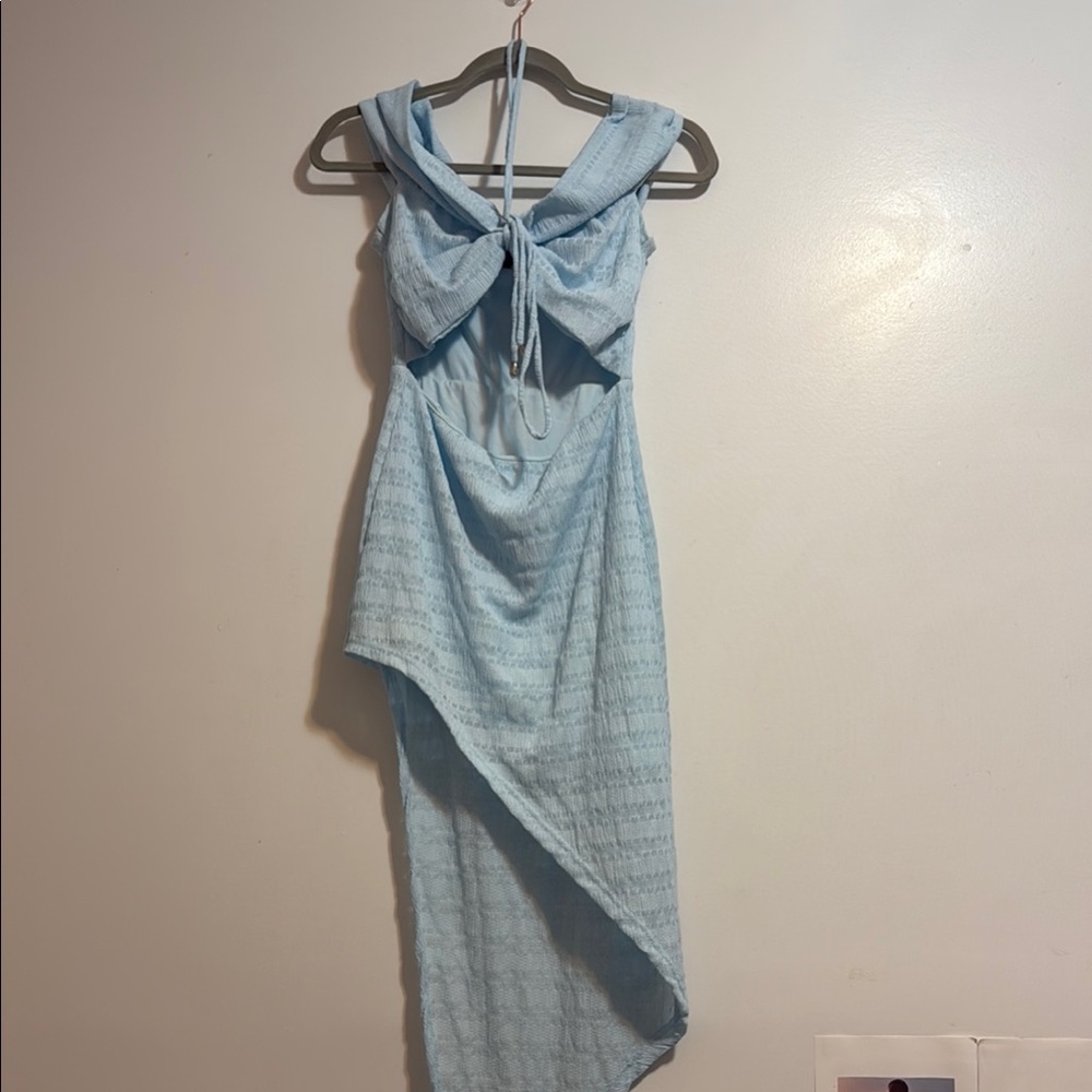Elegant Blue Women's Dress